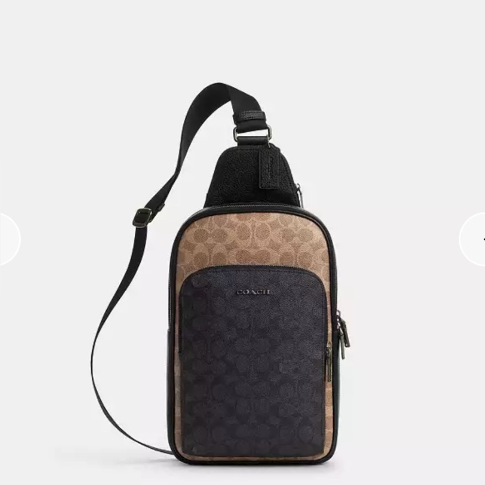 Coach Ethan Pack In Blocked Signature Canvas-CZ394